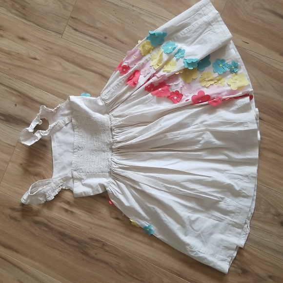 Mini Boden Flutter Flower Rainbow Dress - Picture 3 of 3